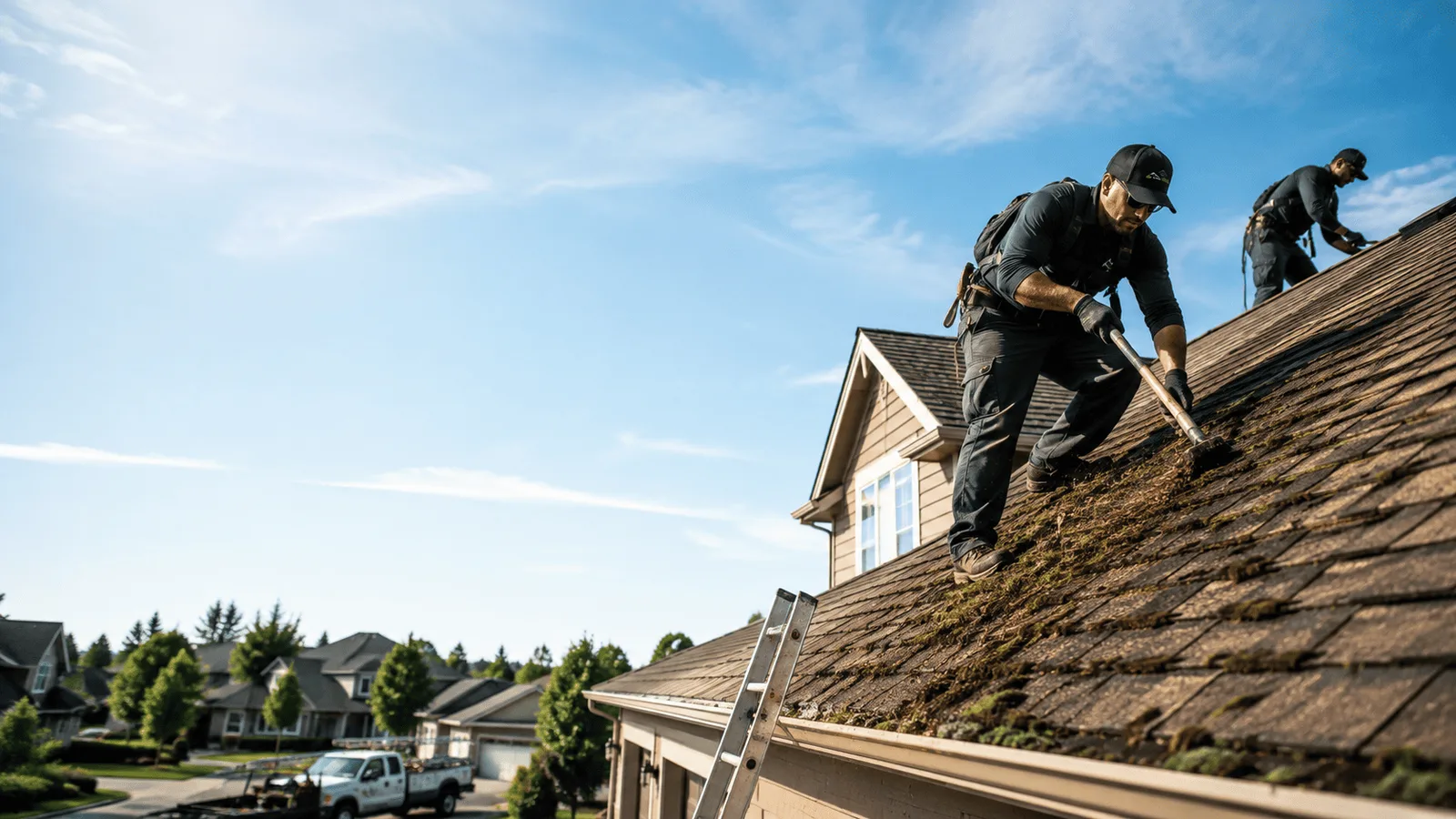 Roof Moss Removal in Quinlan, TX near me